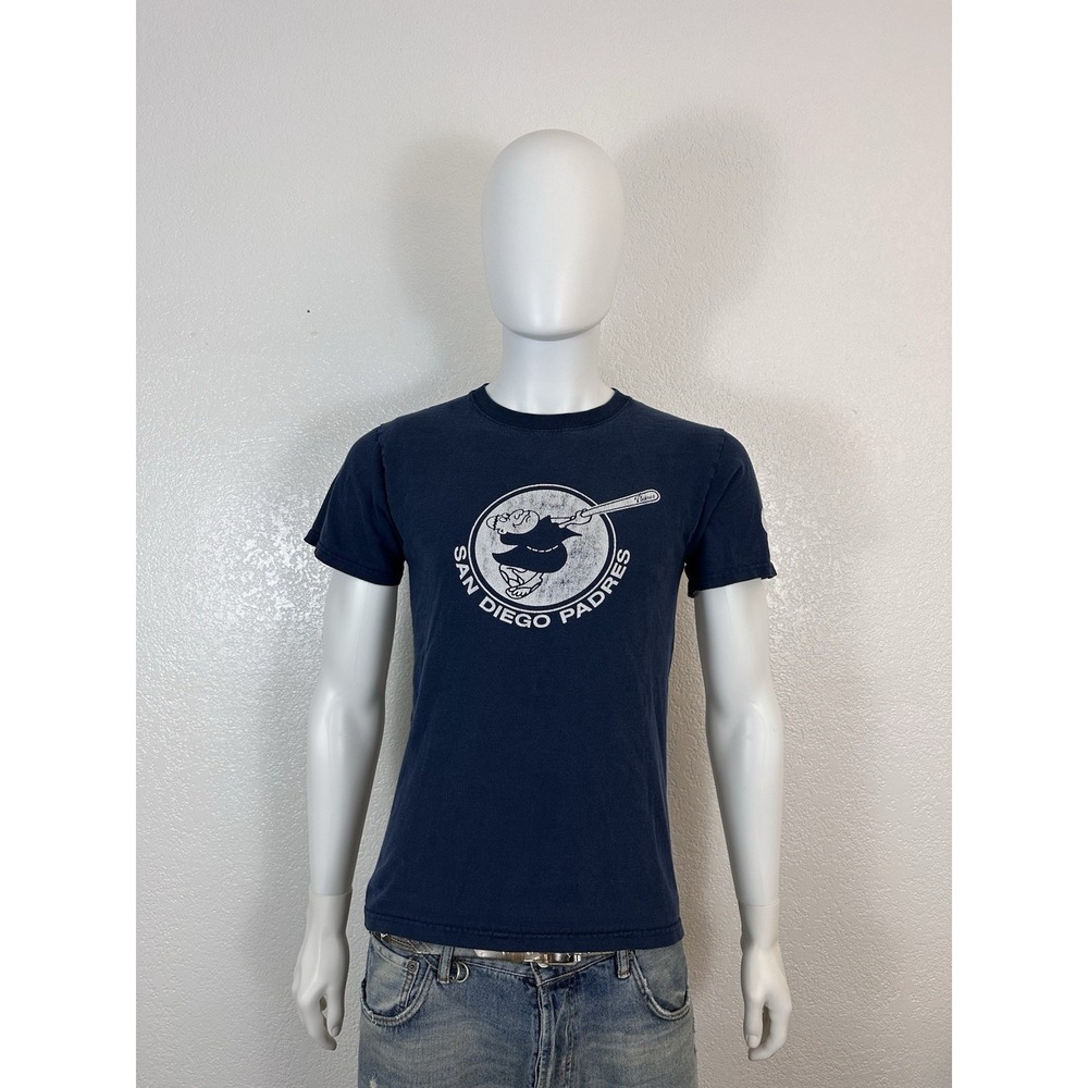 Vintage San Diego Padres T-Shirt - Navy- Size Small